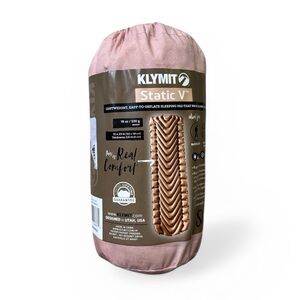 Klymit Insulated Static V Inflatable Sleeping Pad - Pink